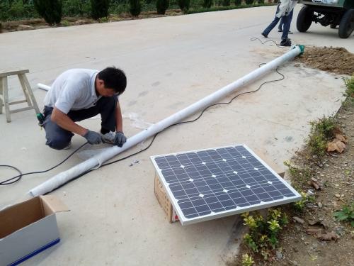 用现场案例讲太阳能路灯安装注意点